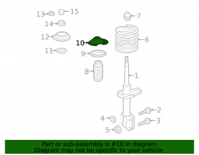 Front left spring support for Subaru Outback 15-19