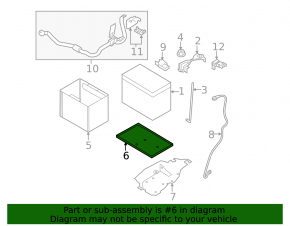 Nissan Sentra 13-15 Battery Tray