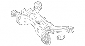 Subframe rear Mercedes GLA 14-20 Awd