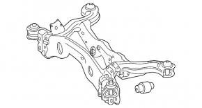 Subframe rear Mercedes GLA 14-20 Awd