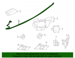 Lower foot trunk opening sensor Nissan Murano 25-26