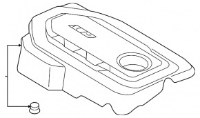 Kia Optima 16- Engine Cover