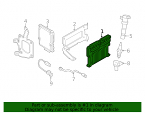 Block ECU engine computer Kia Sorento 14-15 3.3
