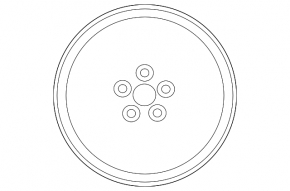 Wheel disk R15 Toyota Prius 50 16-22