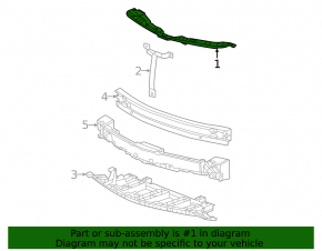 Seagull radiator grille bracket Chevrolet Bolt EUV 22-23