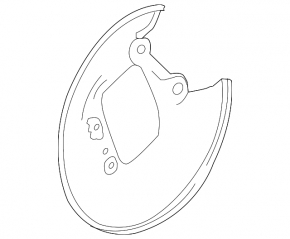 Rear left brake disc cover Honda HR-V 16-22