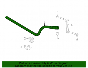 Front stabilizer bar for Audi A8 10-18, 20mm