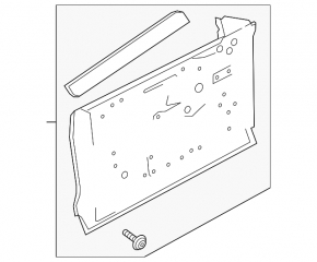 Front right door assembly for Audi Q8 19-25