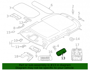 Left side visor Mini Cooper F56 3d 14-24 gray