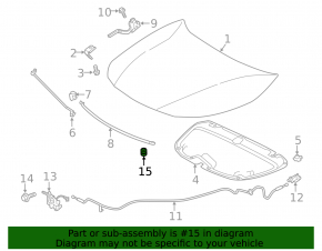 Bonnet Bumper Lexus NX200t NX300 15-21 Small