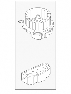Motor heater fan VW Passat 20-22 with resistor