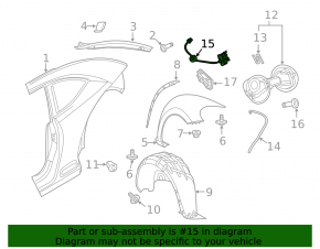 VW Beetle 12-19 Fuel Door Lock