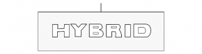 Emblem inscription HYBRID trunk lid VW Jetta 11-14 USA, hybrid
