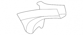Interior mirror trim VW Tiguan 18 - black, for rain sensor, broken mount