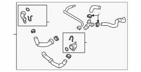Upper cooling pipe Audi A3 8V 17-20 2.0T
