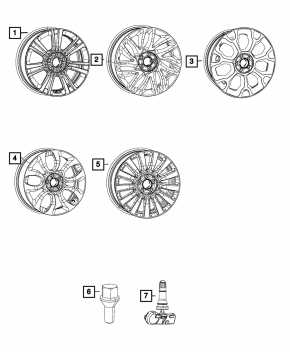 Wheel disk R17 Fiat 500L 14-19