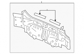 Rear panel Honda Accord 16-17 rest hybrid blue