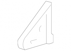 Triangle plug door front left Lexus LS460 LS600h 07-12 worn