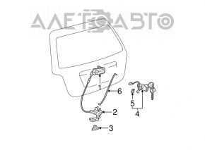 Toyota Highlander 01-07 tailgate handle