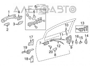Lexus GS 13-19 Front Right Outer Handle Cap