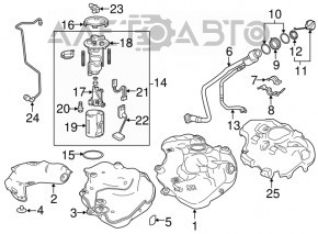 Toyota Prius 50 Prime 17-18 FWD Fuel Filler Neck Without Filter