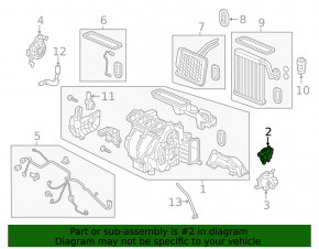 Actuator motor heater drive air conditioner Honda Insight 19-22