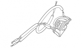 Rear left door lock Nissan Rogue 21-23