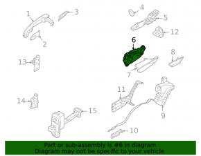 Hyundai Tucson 22-25 inner rear right door handle