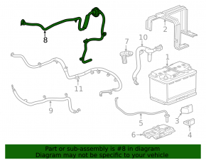 Positive battery terminal for Chevrolet Camaro 16-23