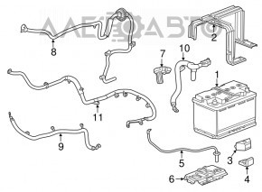 Positive battery terminal for Chevrolet Camaro 16-23