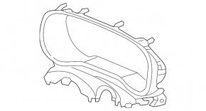 Kia Sportage 17-22 black instrument cluster trim, scratched