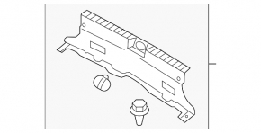 Kia Optima 11-15 trunk opening trim