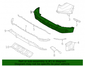 Hyundai Tucson 2022-2024 front bumper lip: structure, scratches, wear, crack