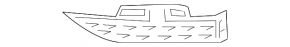 Lower grille front bumper right Hyundai Kona 18-21 1.6, 2.0