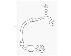 Air conditioning hose, compressor, heater, Toyota Sequoia 2008-2020