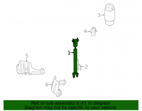 Rear left shock absorber Mercedes X164 GL 07-12 for air suspension