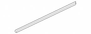 Door-glass molding, central front right Ford C-max MK2 13-18 matte