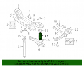Rear left spring Mazda3 MPS 09-13