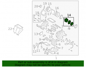 Motor heater fan Mazda3 03-08