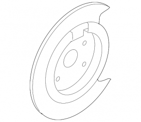 Brake Disc Cover Rear Left Mazda CX-7 06-12