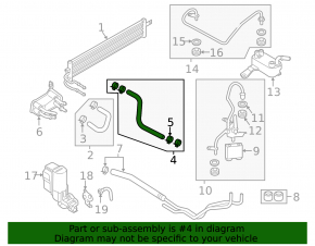 Gearbox cooling pipe Ford Ecosport 18-21 1.0T intake