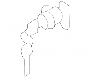 Front left lock cylinder Infiniti Q50 14-20