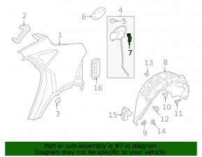 Jaguar E-Pace 18-23 Fuel Filler Door Lock