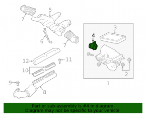 Land Rover Range Rover 13-21 Air Flow Meter with Housing, 3.0
