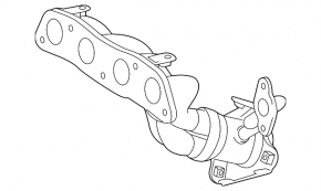 Exhaust manifold Toyota Prius 30 10-15
