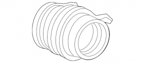 Intercooler pipe right from cooler fourth Honda Accord 18-22 1.5T corrugation