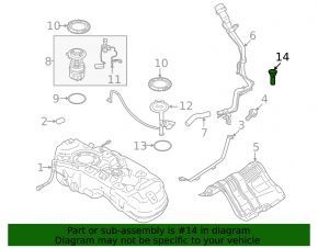 Filler neck Nissan Rogue 21-23 Japan built