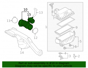 Air duct for manifold Lexus ES300h 19-
