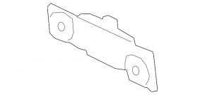 Muffler bracket right BMW i3 14-20 with rubber