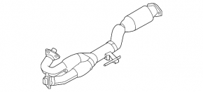 Intake pipe with catalytic converter Nissan Murano z50 03-08